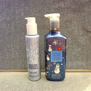 FROSTED COCONUT SNOWBALL DIAMOND SHIMMER BODY LOTION & GEL HAND SOAP SET